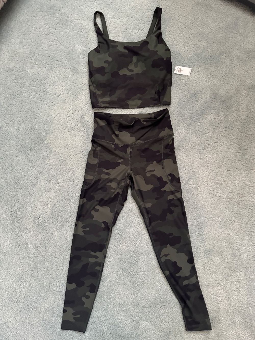 OLD NAVY POWERSOFT longline sports bra + legging COMBO